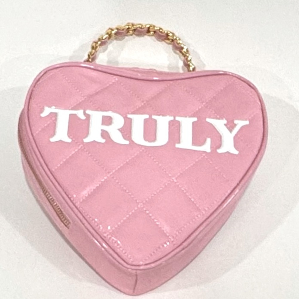 Truly pink medium cosmetic bag